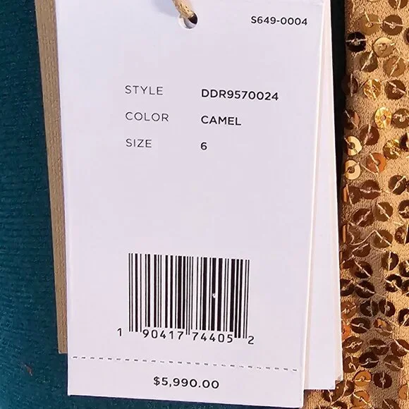 Michael Kors Collection Sequin Jumpsuit – Size 6 – NWT – Retail $5,990.00 - Picture 6 of 11